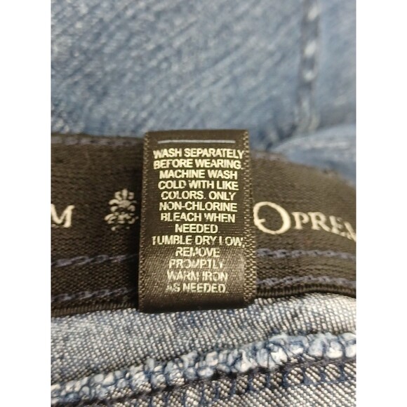 Cato Denim Blue Jeans Size 22W Pockets Distressed Elastic Waistband - Picture 9 of 9